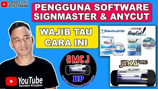 TUTORIAL CUTTING STICKER TAPI CETAK STICKERNYA DI TEMPAT PERCETAKAN LAIN | SIGNMASTER | ANYCUT