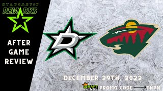 Dallas Stars @ Minnesota Wild After Game Review | Game 37 | Episode 4049