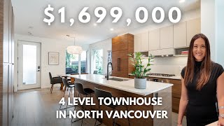 Inside this $1,699,000 4 Level Townhouse in North Vancouver | Home Tour