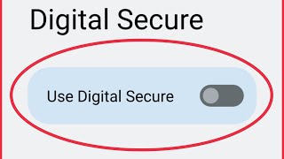 How To Turn ON/OFF Digital Secure