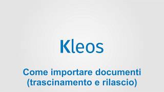 Come importare documenti