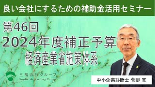 良い会社にするための補助金活用セミナー「第46回　2024年度補正予算　経済産業省施策体系」