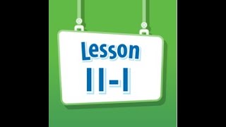 Math Envision English Lesson 11-1