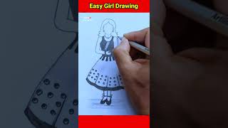 Easy Drawing | #shorts #girldrawing #drawing
