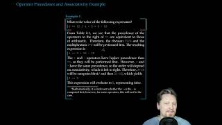 2.4 C Operator Precedence and Associativity