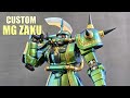 [307] Custom Build: MG Zaku II Dozle Zabi Use - Using Armored Komodo Chromaflair Pigment