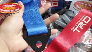 Variasi Mobil Towing Strap Kain + Bonus Baut - Zona Variasi Mobil