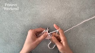 Knitting | How to Decrease Stitches (P2tog) Purl Two Stitches Together