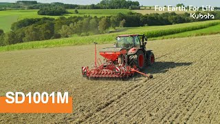 Kubota SD1001M: Compact cultivator-mounted seed drill | #Kubota 2024