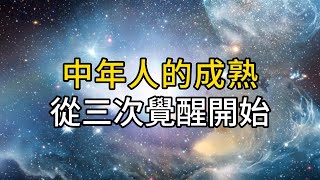 活到一定年紀，南牆撞過了，頭破血流經歷過了，才從混沌走向醒悟。中年人的成熟，往往要經歷這三次覺醒｜ 同行人｜人生感悟