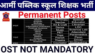 PERMANENT NEW APS TEACHERS VACANCY 2024 I NTT PRT TGT PGT OTHERS I ALL STATES ALLOWED