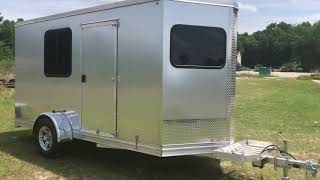 All aluminum camper not a cargo trailer conversion 6 x 12 x 6’3”