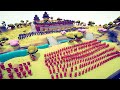 100x ROMAN ARMY SIEGE SAMURAI CASTLE - Totally Accurate Battle Simulator TABS