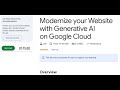 Website Modernization with Generative AI on Google Cloud