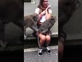 girl shocked monkey rocked what a live show what the fuck