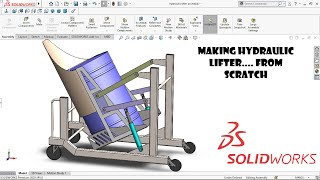 How to make hydraulic lifter machine in solidworks