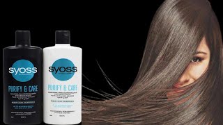 Syoss Shampoo \u0026 Conditioner Review| Syoss Purify \u0026 Care Shampoo| Hair Care