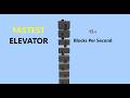 The FASTEST Elevator In Minecraft Bedrock (1.21)