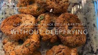 Alasanda vada | Lobia vada | Black eyed pea fritters #airfryed#nomoredeepfrying#eathealthy#