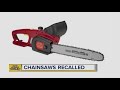 more than 1m chainsaws recalled due to hazard