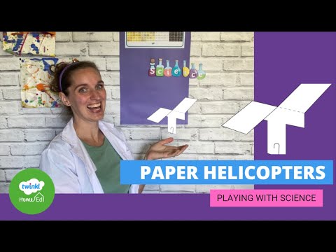 Paper Helicopters Playing With Science Youtube