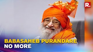 Babasaheb Purandare, Noted Historian & Padma Vibhushan Awardee, Passes Away At 99 In Pune
