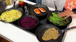 Le Creuset 2-pc Toughened Nonstick PRO Fry Pan Set w/ Pan Protectors on QVC