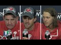 Rob Thomson, Aaron Nola, and Alec Bohm TALK about Philadelphia Phillies SWEEPING MLB Wildcard GAME