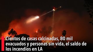 Cientos de casas calcinadas, 80 mil evacuados y personas sin vida, el saldo de los incendios en LA