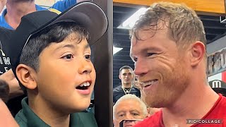 CANELO LEAVES KID SPEECHLESS & MAKES HIS DAY WHILE TRAINING FOR GOLOVKIN 3 - WORKING HEAD MOVEMENT