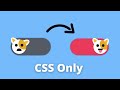 Doggy Toggle Button CSS Only | How to Make Toggle Button.