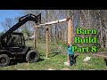 BARN BUILD PART 8 - The walls are going up! - Sawmill shed for Wood-Mizer