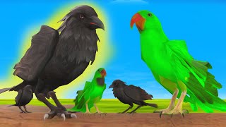 Telugu Birds Stories | చిలుక తల్లి కాకి కథ | Birds Stories | Telugu Fairy Tales | New Telugu Tales