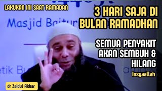 Cara mengembalikan kesehatan di bulan Ramadhan insyaallah semua penyakit hilang -dr Zaidul Akbar