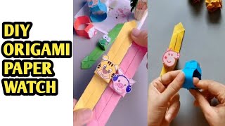 How to make easy paper watch Origami paper watch