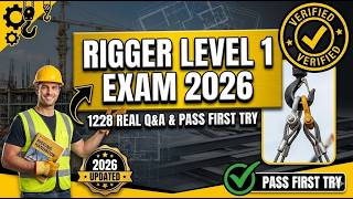 NCCCO Rigger Level 1 Exam 2026 ๐ฅ 1228 REAL Study Questions & Verified Answers | Pass First Try ๐ช