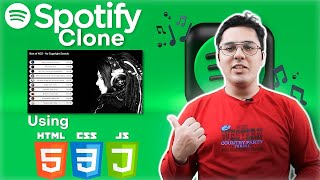 Spotify clone using html css and Javascript | code with harry | #javascript #coding #python #html