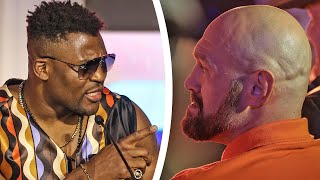 'I WIPE THE RING WITH YOUR ASS!' Francis Ngannou MAJOR WARNING to heckler Tyson Fury