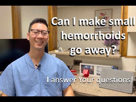 What are first degree hemorrhoids?