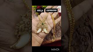 #puligoru style pendant with gold-plated chain 6304860418 @gayathriscollections5206