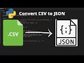 Convert from CSV to JSON with Python