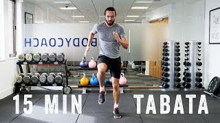 15 Minute Fat Burning TABATA Workout | The Body Coach