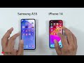 Samsung A55 vs iPhone 14 - SPEED TEST