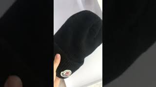 Moncler Knit Cap Hat Rib-knit Beanie // black  Unisex // UNBOXING #fashionboots #jewelry