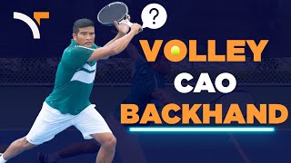 Hướng dẫn kỹ thuật bắt lưới TRÁI CAO Lực Mạnh - High Volley Backhand | VNTA Academy