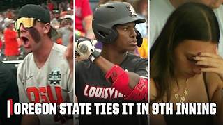 WILD ENDING 😱 Louisville survive Oregon State's 9th-inning comeback surge 💥 | ESPN College Baseball