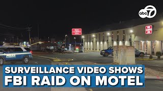 SURVEILLANCE VIDEO: Prince William County police, FBI agents raid motel long-connected to crime