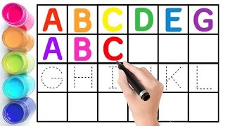 Learn ABCD Alphabets and Numbers | Learn to count | 123 numbers writing | abc phonic song