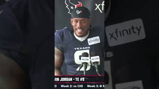 Asked Texans Brevin Jordan about playing special teams and his answer was HILARIOUS. #houstontexans