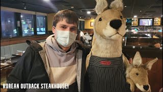 Trying Outback Steakhouse in South Korea | Mini Adventure!!